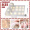 1 Set LED Christmas Fake Snow Blanket Roll with Lights, Artificial Snow Blanket with 100 LED Light Strings,Winter Decor for Christmas Trees Village Craft Indoor Outdoor